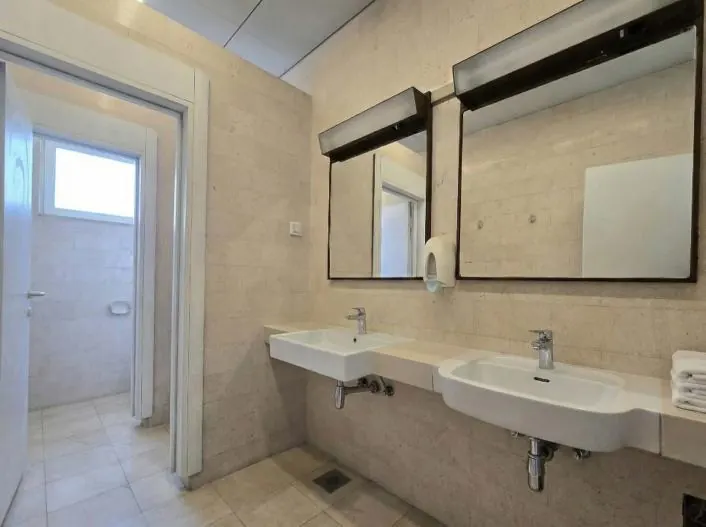 Renovated washroom facilities